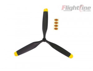 Flightline 1.4M OV-10 Bronco 3 Blade Propeller - Reverse